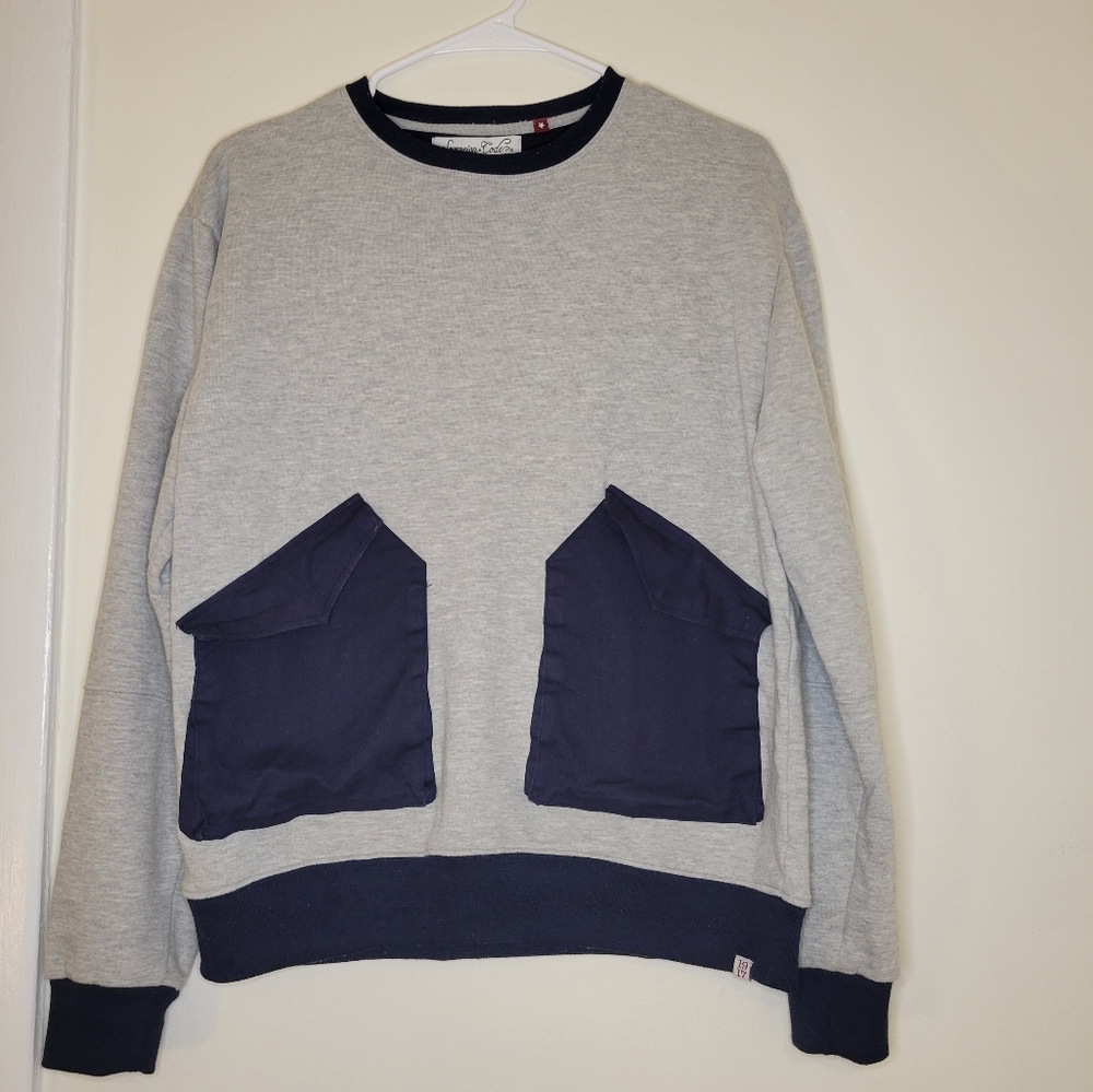 Retro Colorblocking Crewneck Sweater